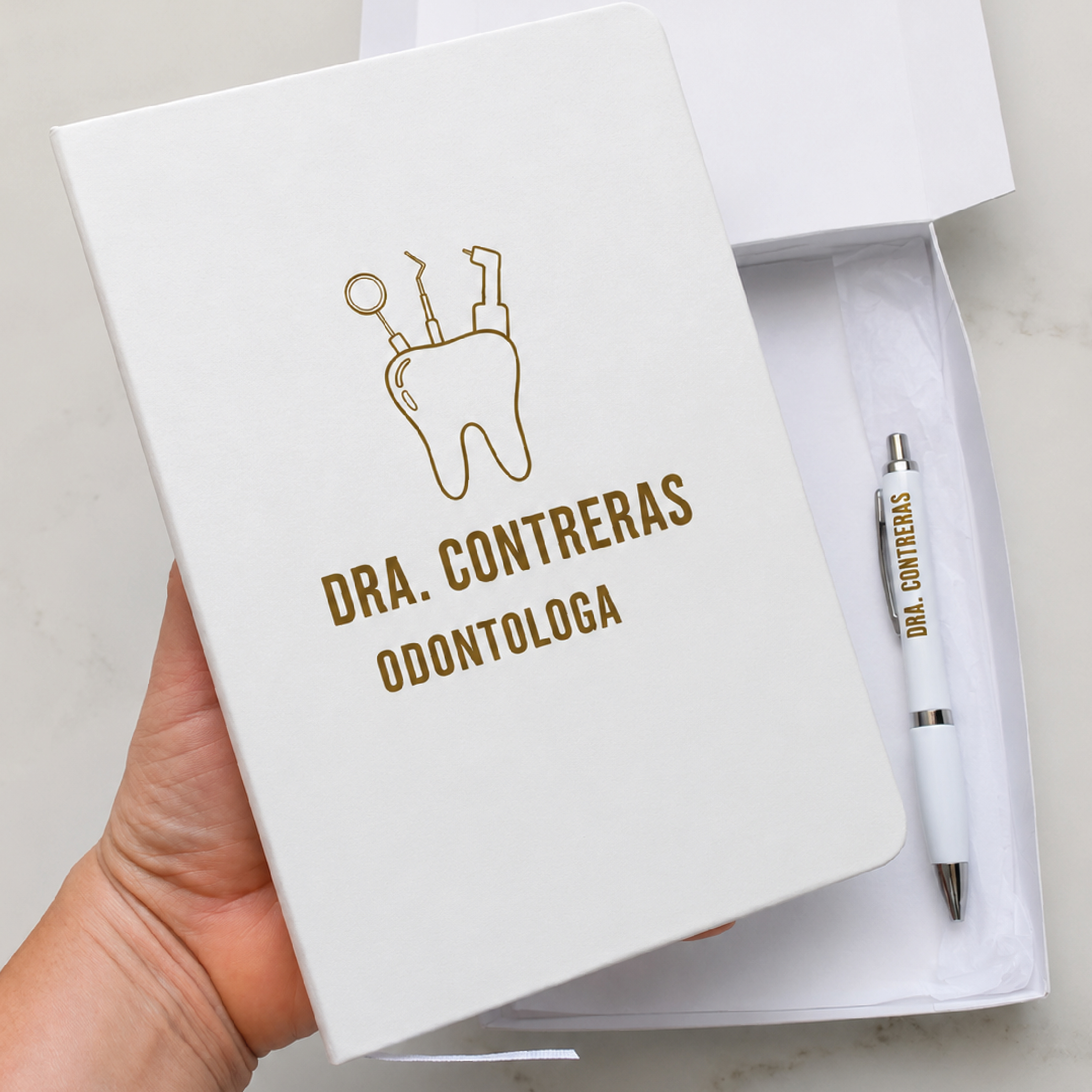 mr_happy_el_salvador_kit_corporativo_libreta_lapicero_caja_personalizada_dra_contreras_odontologa regalo_dentista-02
